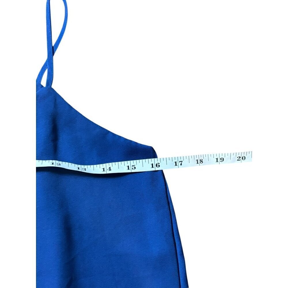 Alya Women's Royal Blue Thin Strap Short Top - Picture 5 of 6